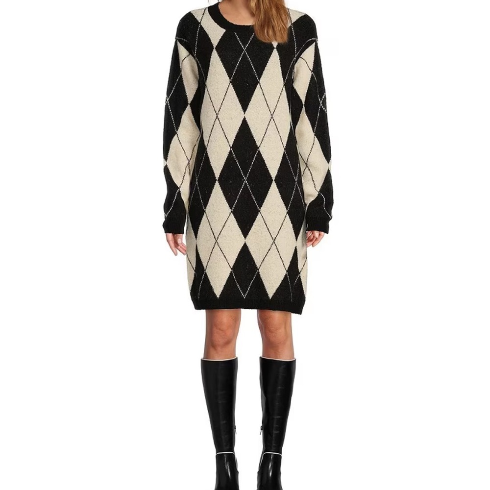 Antonio Melani argyle sweater dress